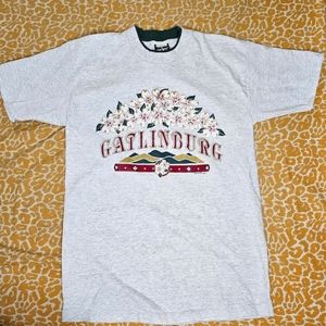 Vintage 90s Signal Sports Layered TShirt Gatlinburg - Large